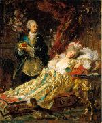 Gyula Benczur Louis XV and Dubarry china oil painting artist